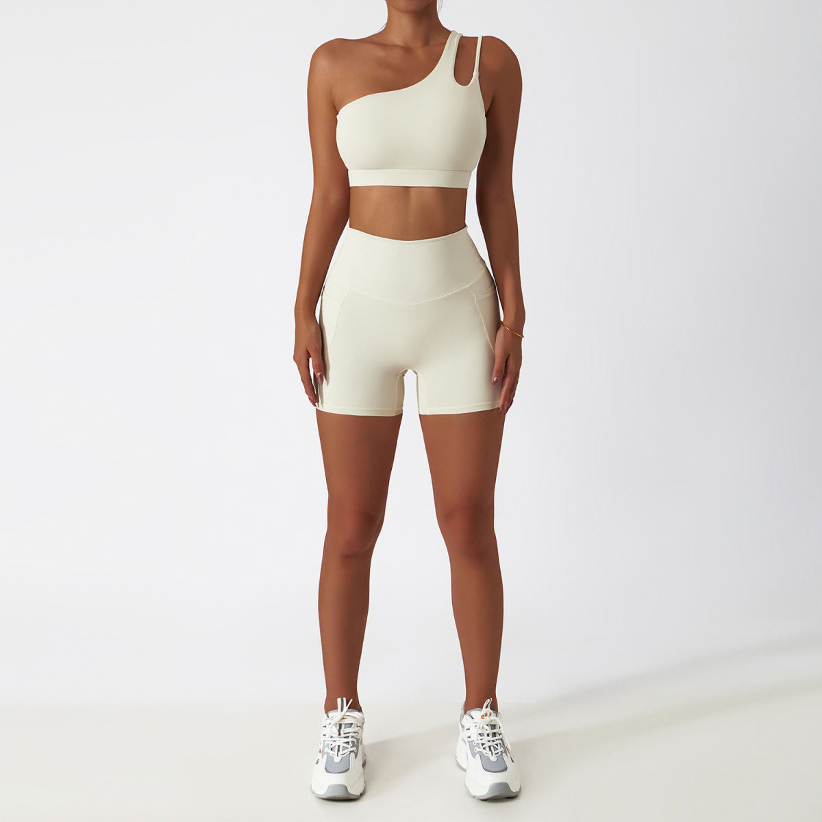 Quick-drying Tight Yoga Clothing Women's Pocket Running Sports Suit
