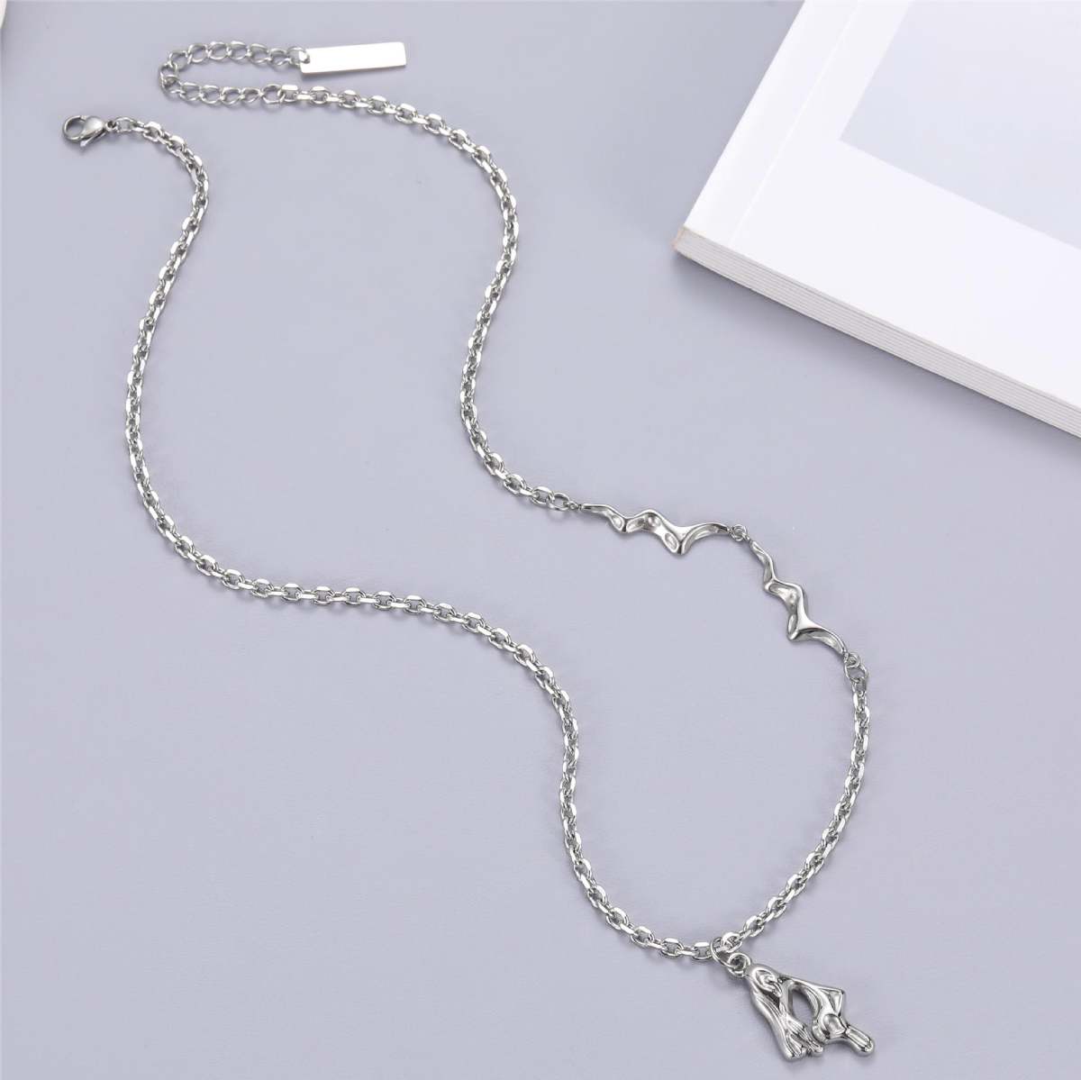 Men's And Women's Niche Accessories Original Irregular Liquid Necklace