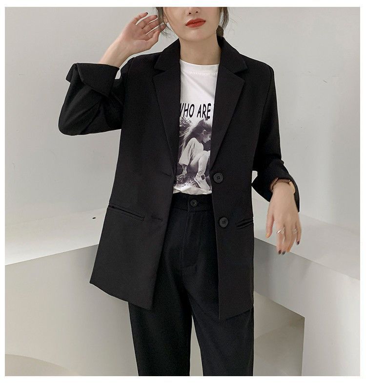 Fashionable Korean-style Loose-fit Women's Blazer