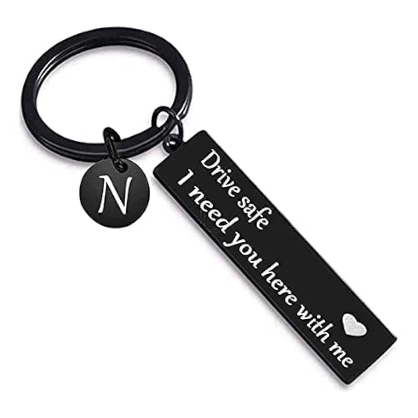 Electroplated Square Heart-Shaped Safety Keychain Gift