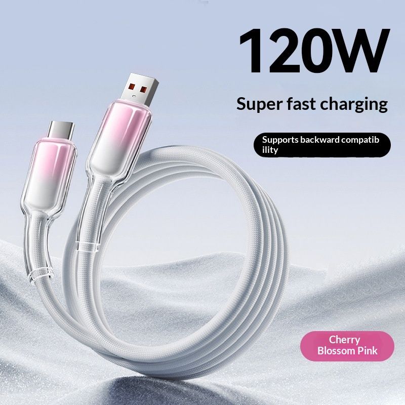 Fast-charging Phone Ice-crystal Gradient Data Cable