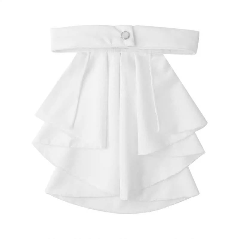 Unisex Dance Stage Performance Bow Tie Thin Collar Accessories Detachable