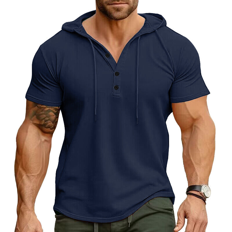 Cross-border Mens Sportswear Fitness Short-sleeve T-shirt