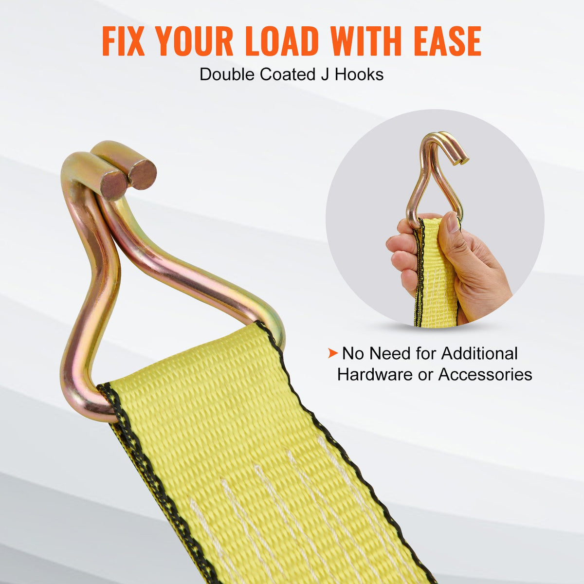 Ratchet Tie Down Straps ,4PK, 5000 Lb Break Strength, Double J Hook Includes 4 Premium 2' X 15' Rachet Tie Downs With Padded Handles, For Moving Securing Cargo, Appliances, Lawn Equipment