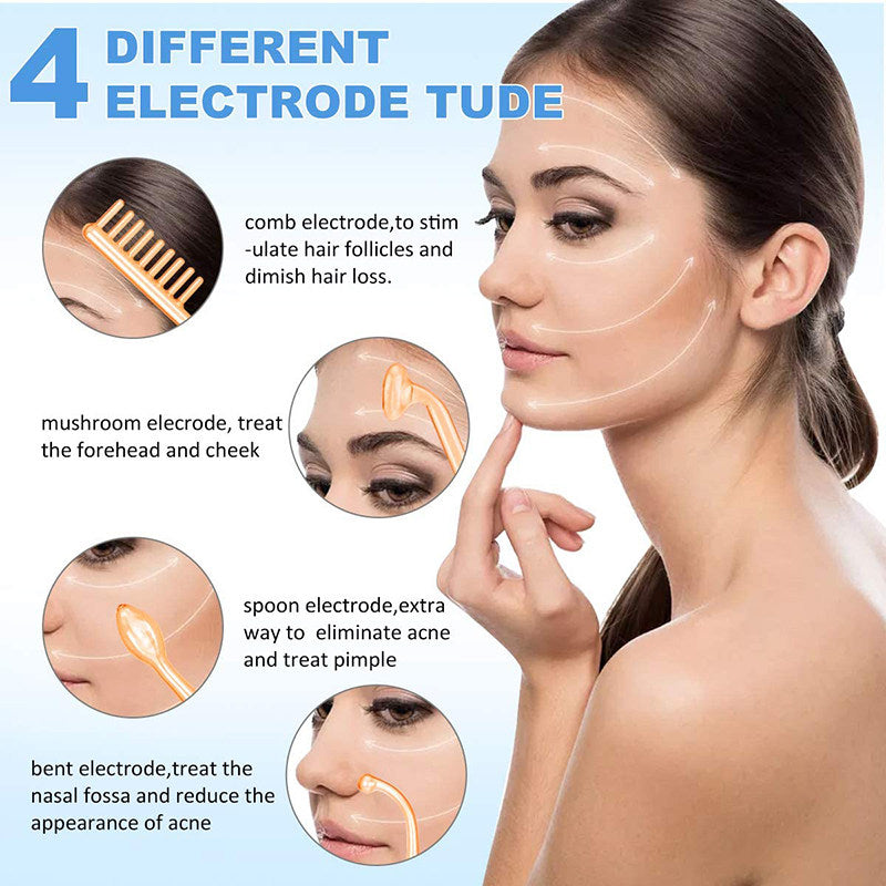 High-Frequency Facial Beauty Device Skin Care Electrode Stick