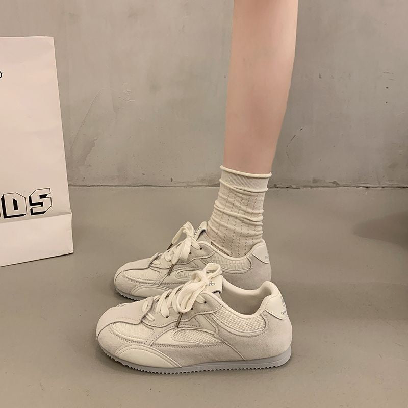2026 New Summer Women Flat German Trainers, Thin Breathable Mesh Casual Skate Sneakers, Popular Shoes