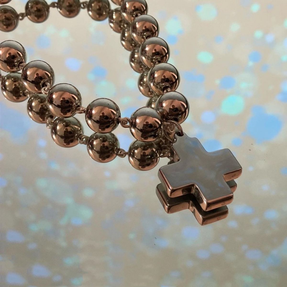 Hip Hop Chunky Cross Accessories Ball Bead Chain