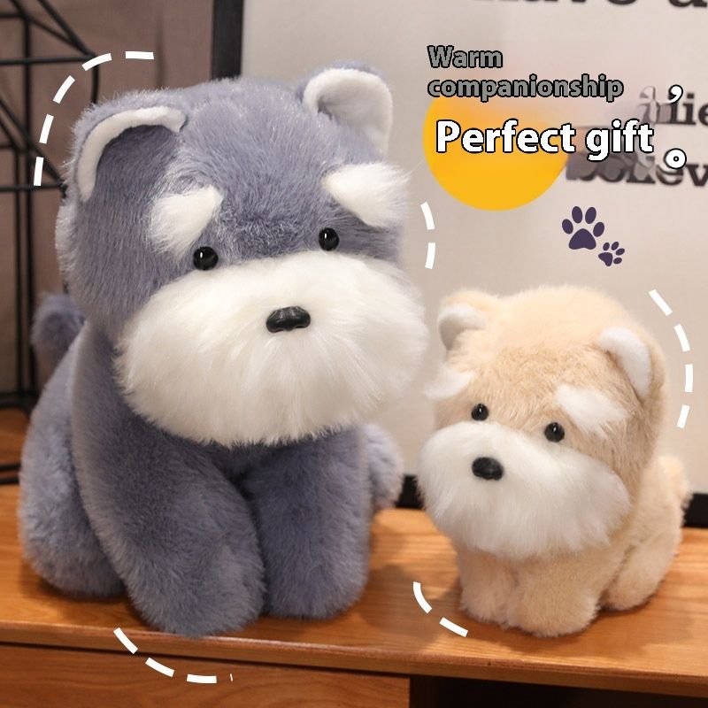 Cute Schnauzer Dog Cross-border Puppy Doll Plush Toys