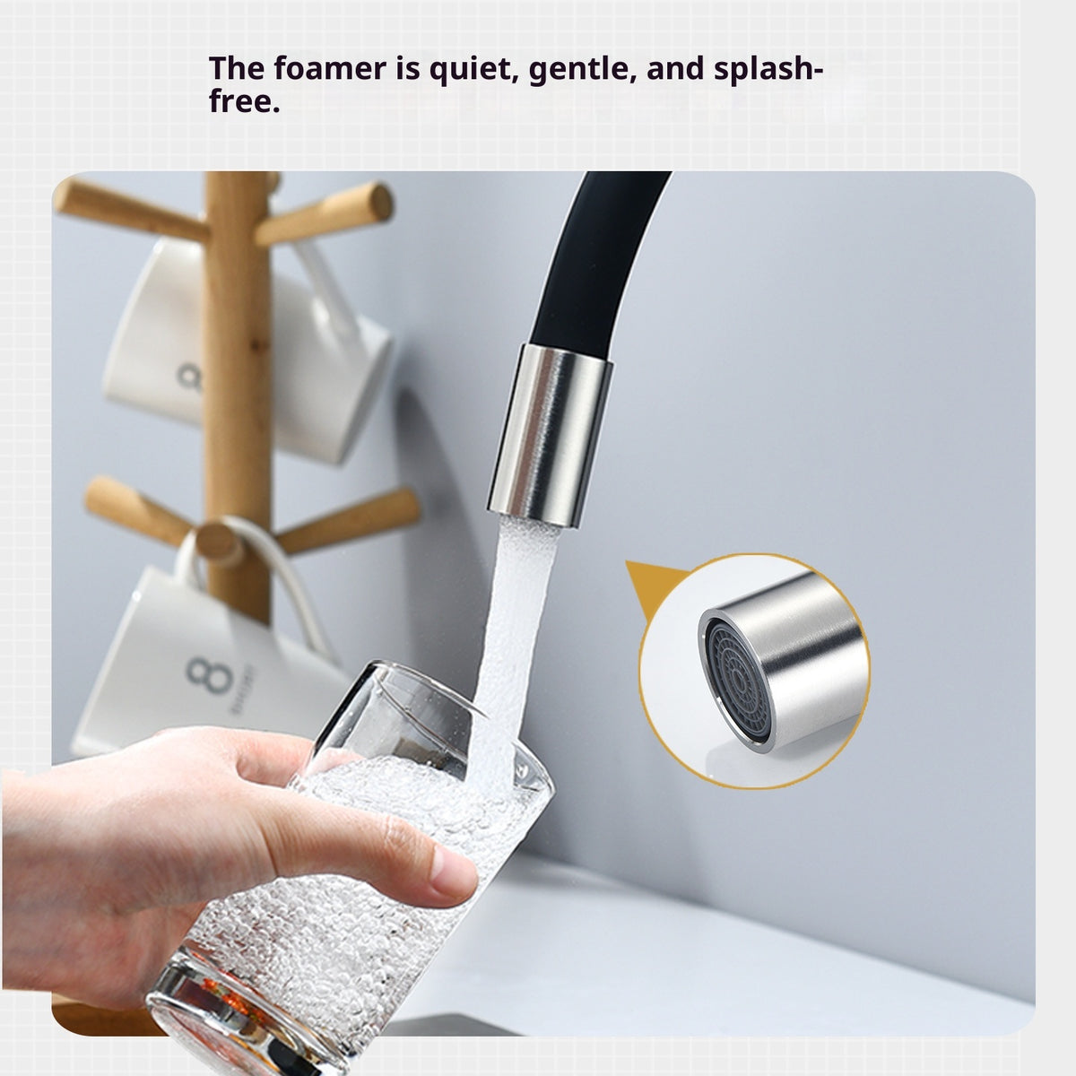 Universal Stainless Steel Kitchen Faucet