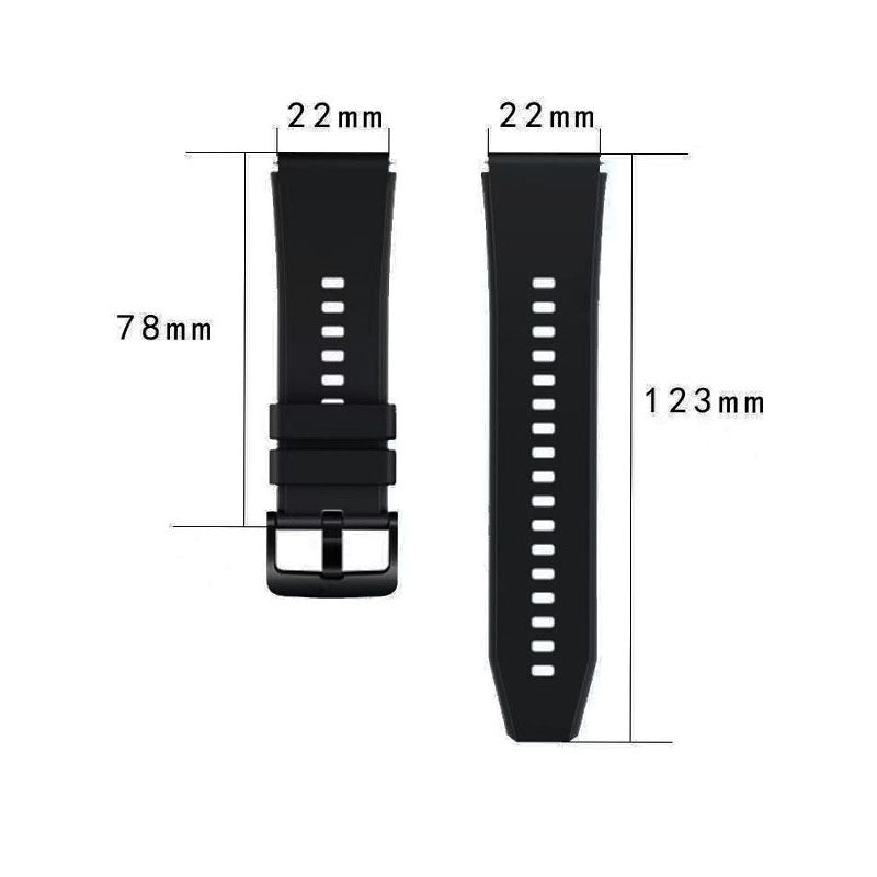 20mm22mm Compatible GT2 Pro Smart Watch 3 Pro Quick-Release Silicone Strap