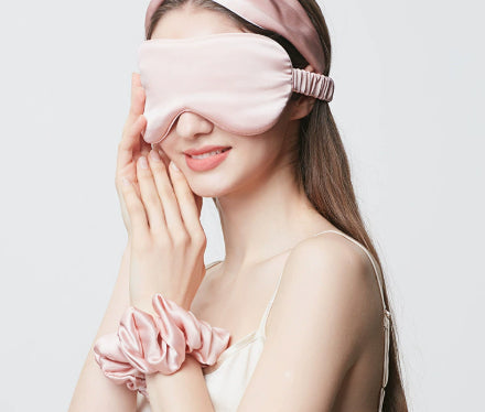Thickened Eye Protecting Sleep Hair Tie And Eye Mask