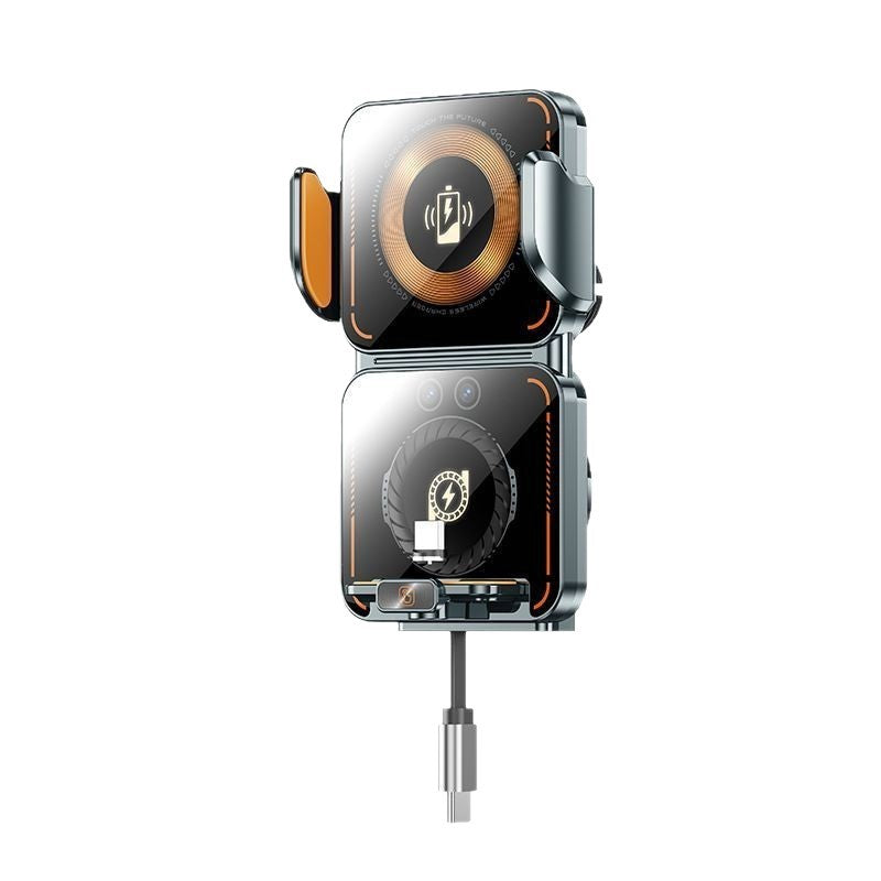 Super-fast Charging Phone Holder With A Car-specific Air Vent Mount For Navigation
