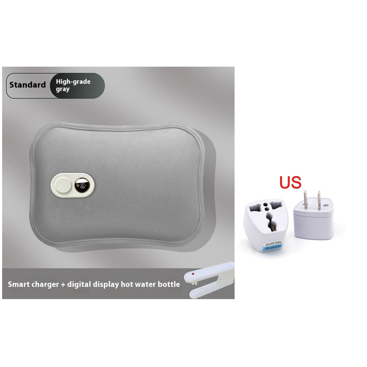 Digital Display Hot Water Bag Charging Hand Warmer Bed Sleeping Bed Fantastic Foot Warming Appliance