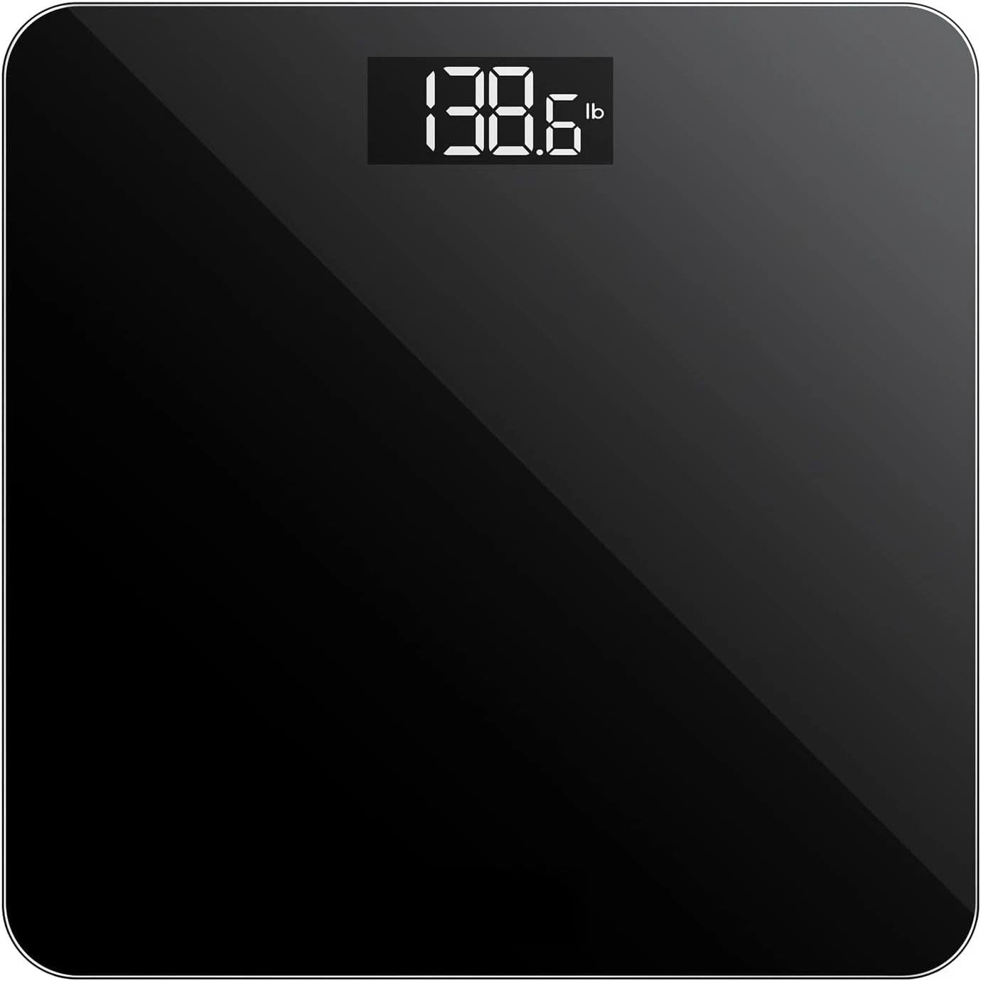 Digital Bathroom Scales 180KG Body Weight Weighing Scale LCD Electronic Black