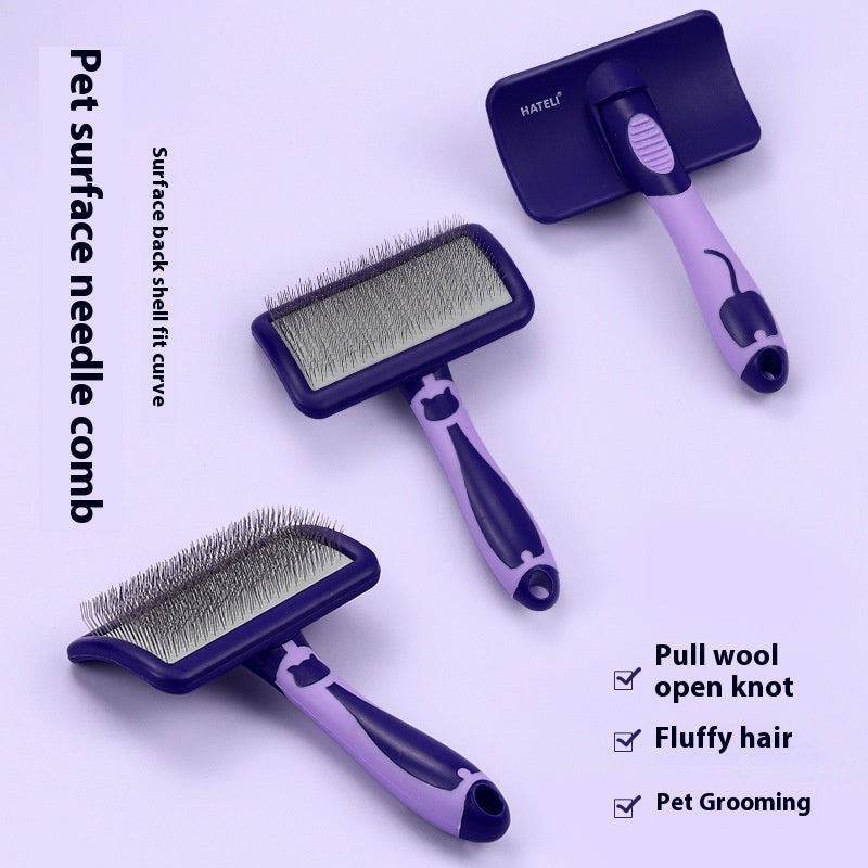 Pet Beauty Cat Bristle Hard Curved Needle Comb