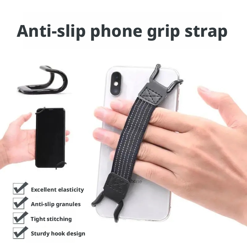 Mobile phone anti-slip strap-black-1 piece