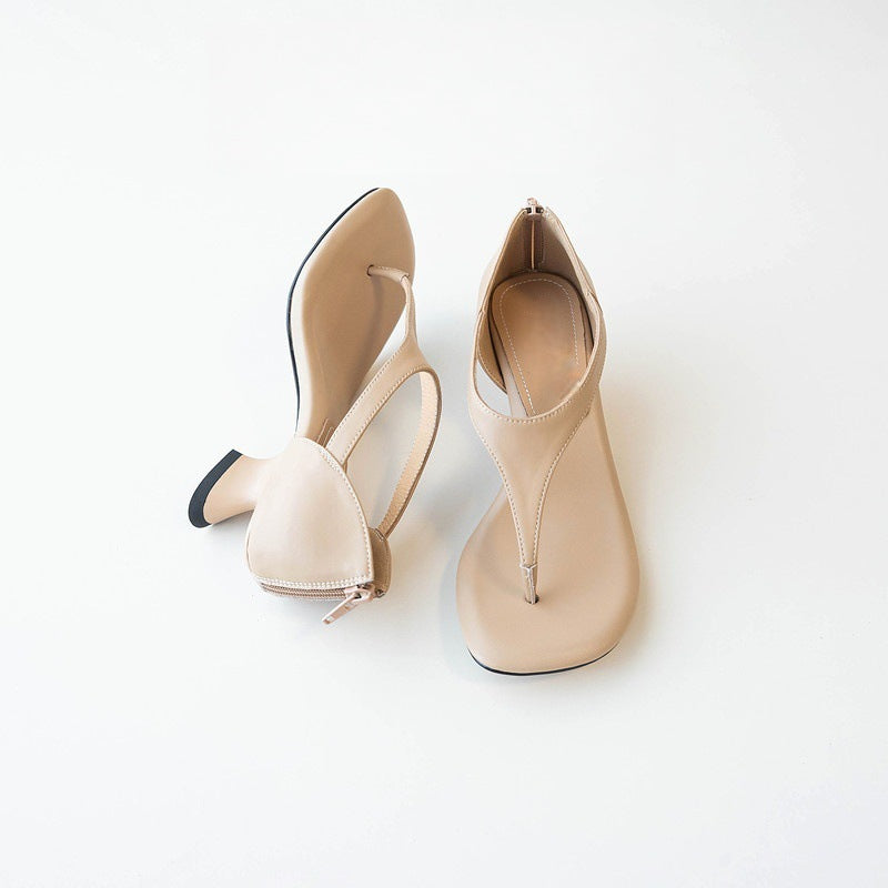 Womens Slip-on Square-toe Fashion Sandals