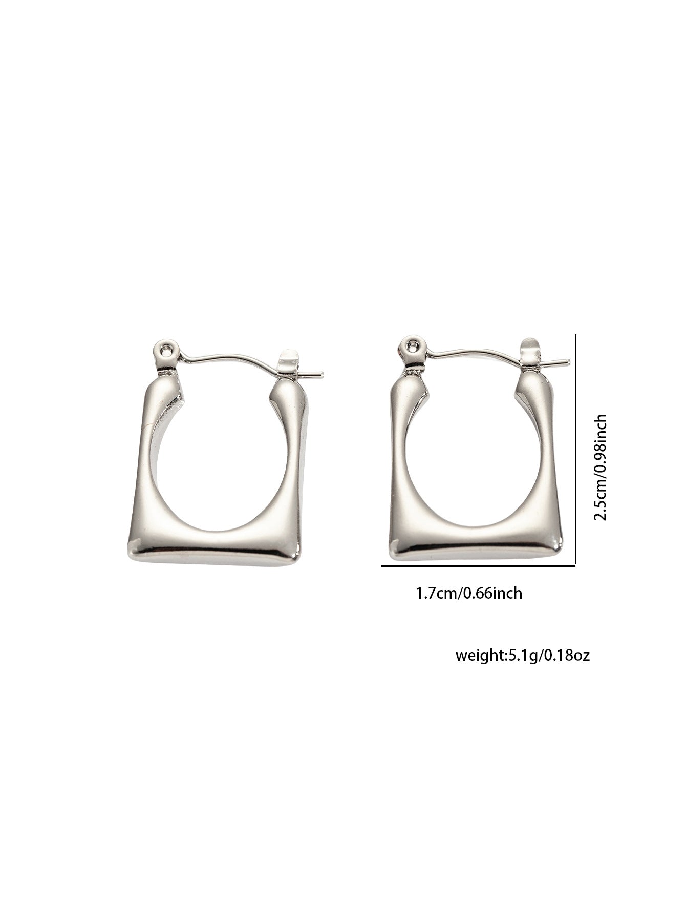 Light Luxury Gold Stainless Steel Studs High Fashion Non-Fading Titanium Steel Earrings