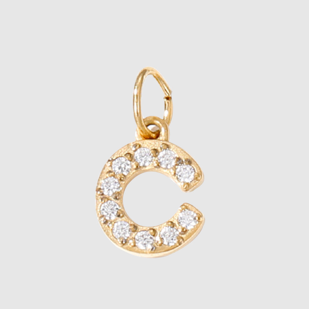 1 Piece 304 Stainless Steel Zircon Ion Plating 14K Gold Real Plated Letter Number Polished Stretch Adjustable Pendant DIY Jewelry Accessories