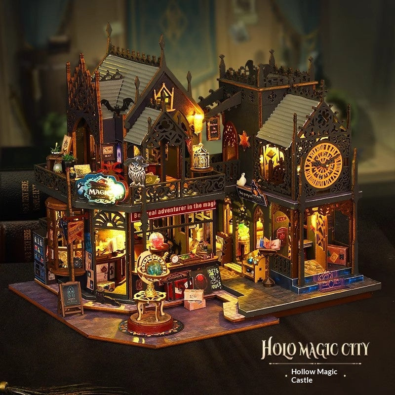DIY Cottage Horror Mansion Handmade Assembly Model Miniature House Birthday Christmas Gift