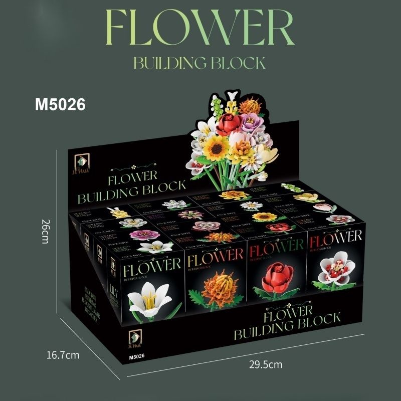 Building Blocks Flower Small Particle Assembly Children's Toys