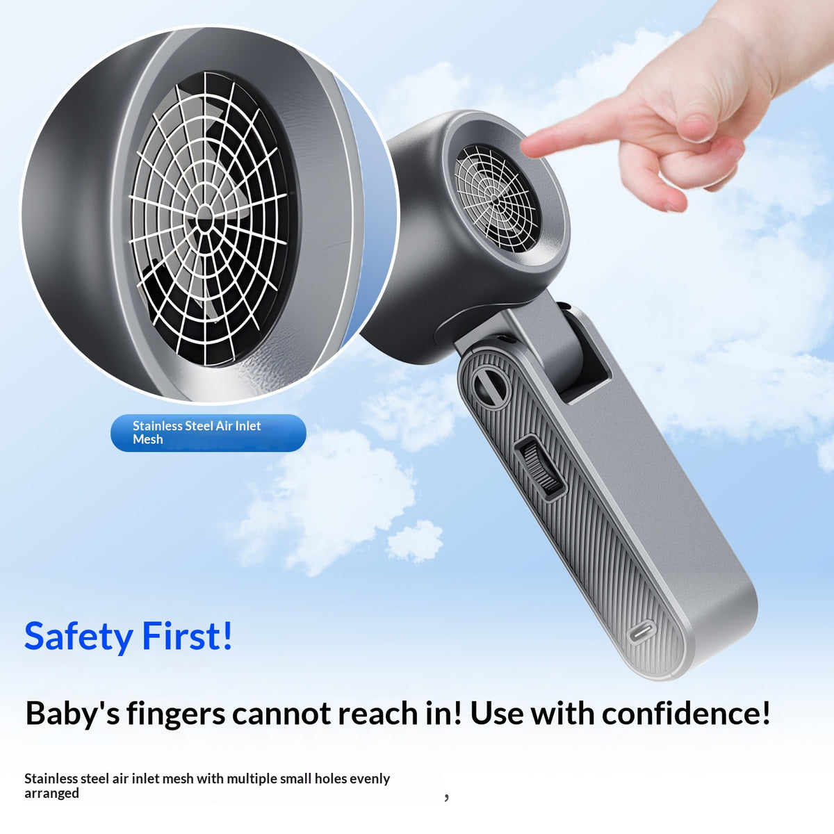 High-Speed Folding Cooling Fan Mini Handheld Neck-Hanging Semiconductor Ice Pack Compact And Portable