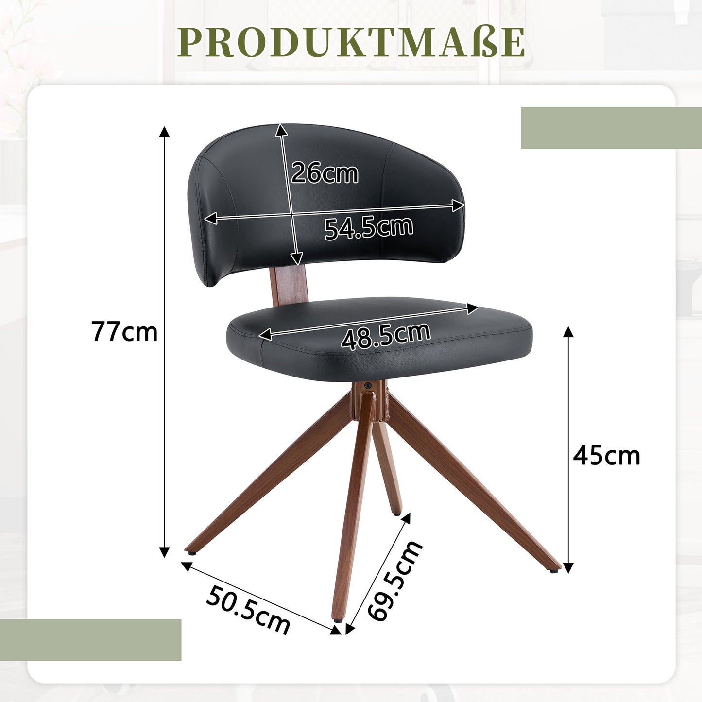 Modern Swivel Chair With Metal Frame, Comfortable Upholstery, 360 Swivel, Ideal For Office And Living Room
