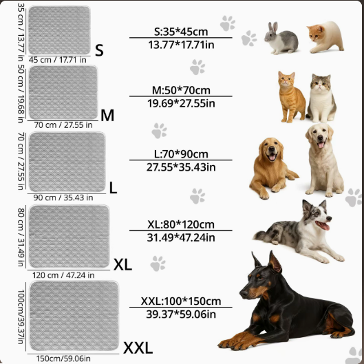 Pet Cooling Ice Silk Cooling Dog Mattress