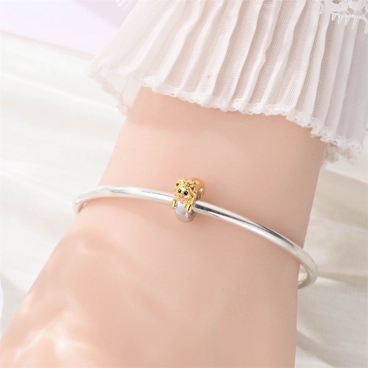 DIY Bracelet Accessories Lion Spacer Beads
