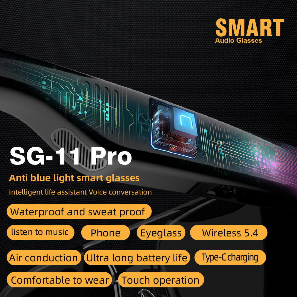 Smart Glasses Smart Eyewear Step Into The World High Definition UV Resistant Lenses HIFI Sound