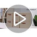 Homsorout Storage Bins with Lids - Fabric Storage Baskets for Shelves, 6 Pack Foldable Decorative Boxes with Handles, Stac...