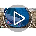 Baby Beach Tent, Pop-Up Above Ground Pool, Foldable Kiddie Pool with Sun Shelter Canopy for Ages 9-48 Months, Toddler Wadi...