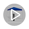 EAGLE PEAK 10x10 Slant Leg Pop-up Canopy Tent Easy One Person Setup Instant Outdoor Beach Canopy Folding Portable Sports S...