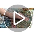 SAFAVIEH Porcello Collection Runner Rug - 2'3" x 6', Grey & Multi, Modern Abstract Design, Non-Shedding & Easy Care, Ideal...