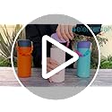 Elemental Insulated Kids Water Bottle, Stainless Steel Water Bottle with Straw Lid & Pop-It Handle, Leak-Proof Water Bottl...
