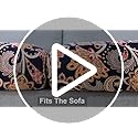 YISUN Sofa Couch Cushion Covers, Stretch Printed Couch Seat Slipcover, Soft Couch Cover for Dogs, Washable Non-Slip Furnit...