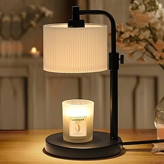 NITOWOLF Candle Warmer Lamp, Candle Lamp Warmer with Timer Adjustable Height Wax Warmer Lamp for Jar Candles, Birthday Gif...