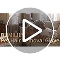Bumilily Pet Hair Removal Glove for Cats and Dogs - Electrostatic Pet Hair Remover Glove, Reusable Brush Pet Hair Remover ...