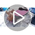 Lamberia Folding Beach Chair with Umbrella for Adults, Portable Low Beach Chairs with 300lbs Capacity, Lightweight Fodable...