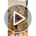 Ling's moment 6Pack 1.8ft Artificial Flowers Garland White Rose Lantern Flower Arch Floral Centerpieces Wedding Aisle Chai...