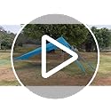 Purebox Beach Tent Sun Shelter - 10x10FT Beach Shade Canopy UPF50+ Protection Easy Setup, with 8 Sandbags, 4 Stability Pol...