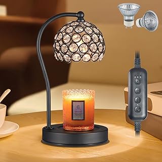 Dimmable Electric Candle Warmer Lamp with Timer Home Decor Wax Melts Warmer for Jar Scented Candles Mother's Day Thanksgiv...