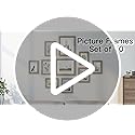 Povrgive Picture Frames, Made of Real Glass and Wooden Frame, Gallery Photo Frames Set of 10 for Collage Wall Decor, Multi...