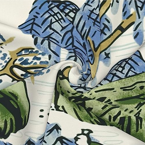 Wsunsal Chinoiserie Pillow Covers 16x16 Inch Set of 2, Asian Scenic Blue and Kelly Green Throw Pillows Farmhouse Chinoiser...