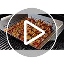 Weber Deluxe Grilling Basket – Stainless Steel Grill Basket for Vegetables, Seafood & Small Foods, Durable BBQ Cooking Acc...