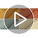 MIULEE Teal Orange Decorative Throw Pillow Covers 18x18 Inch Set of 4 Boho Corduroy Striped Cushion Cases Modern Farmhouse...