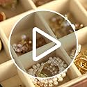 BOOVO Jewelry Box For women, 6 Layer Large Jewelry Organizer With Mirror, Multi-Function Storage Box With Lock, Necklace H...