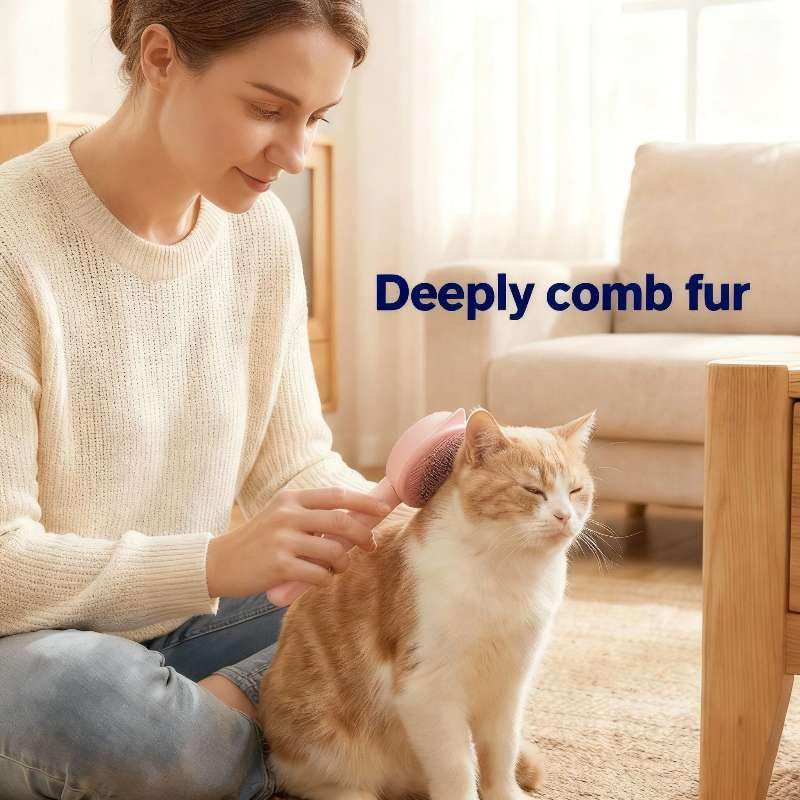 Henqia Cat Brush for Shedding, Kitten Brushes for Indoor Cats, For Long or Short Haired Cats,Cat Hair Brush Grooming Deshe...
