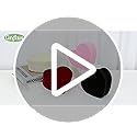 GnFlus Red Wine Gift Boxes with Lids for Presents 4 Pack Heart Shaped Velvet Nesting Burgundy Gifts Box for Arrangements F...