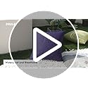MIULEE Pack of 4 Decorative Outdoor Throw Pillow Covers Linen Waterproof Pillow Covers Farmhouse Cushion Cases for Patio G...